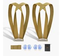 VEVOR Correas de Elevación Ajustables, Soporta hasta 453,6 kg, Sistema de Elevación y Transporte para 2 Personas, Correas de Hombro para Muebles, Electrodomésticos y Colchones, Cinturón Simple