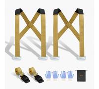VEVOR Correas de Mudanza Ajustables, Soporta hasta 454 kg, Sistema de Elevación y Transporte para 2 Personas con 2 Correas y 2 de Transporte, para Mover Muebles, Electrodomésticos y Colchones