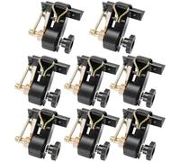 VEVOR Correas de Trinquete a Portaequipajes, 38 mm x 2,25 m, Montaje en Tubo Cuadrado Negro, con Ganchos Dobles en J, Carga 226,8 kg, con Hebilla de Carga, 8 uds, Resistencia a la Rotura 680,4 kg