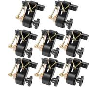 VEVOR Correas de Trinquete a Portaequipajes, 38 mm x 2,25 m, Montaje en Tubo Cuadrado Negro, con Ganchos Dobles en J, Carga 226,8 kg, con Hebilla de Carga, 8 uds, Resistencia a la Rotura 680,4 kg