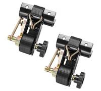 VEVOR Correas de Trinquete para Portaequipajes, 38 mm x 2,25 m, Montaje en Tubo Redondo Negro 47,6-50,8 mm, con Ganchos Dobles en J, Carga 226,8 kg de Alta Resistencia, con Hebilla de Carga, 2 uds