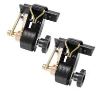 VEVOR Correas de Trinquete, para Portaequipajes de Escalera, Montaje en Tubo Cuadrado Negro, con Ganchos Dobles en J, Capacidad de Carga 226,8 kg, con Hebilla de Carga, 2 uds, 160 x 145 x 80 mm