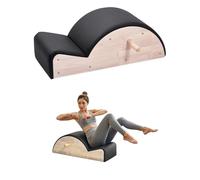 VEVOR Corrector de Columna Pilates, Accesorio de Yoga y Pilates para Gimnasio en Casa, Madera Caucho, para Ejercicios de Columna, Equilibrio, Fortalecimiento del Core, 930 x 420 x (800) x 330 mm