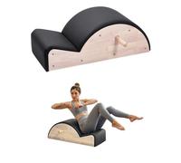 VEVOR Corrector de Columna Pilates, Accesorio de Yoga y Pilates para Gimnasio en Casa, Madera Caucho, para Ejercicios de Columna, Equilibrio, Fortalecimiento del Core, 930 x 420 x (800) x 330 mm
