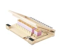 VEVOR Cortador de Jabón 2 en 1, para 1-12 Barras de 2,5 cm de Grosor, con Marco de Madera Natural y Alambres Adicionales, Herramienta para Cortar Jabón Hecho a Mano para Velas, 400 x 275 x 60 mm