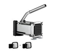 VEVOR Cortador de Papas con Cuchillas de Acero Inoxidable 1/2", 3/8" Cortador de Papas Manual con Ventosas Cortadora de Patatas Fritas Ideal para Papas, Papas Fritas, Pepinos, Verduras, Zanahorias