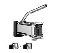 VEVOR Cortador de Papas con Cuchillas de Acero Inoxidable 1/2", 3/8" Cortador de Papas Manual con Ventosas Cortadora de Patatas Fritas Ideal para Papas, Papas Fritas, Pepinos, Verduras, Zanahorias