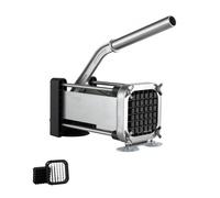VEVOR Cortador de Patatas Fritas Manual con Cuchilla de 1/2" de Acero Inoxidable