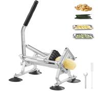 VEVOR Cortador de Verduras Comercial 1/2"/12,7 mm de Acero Inoxidable Cortadora de Tomate Manual Marco de Aleación de Aluminio con Pies Antideslizantes para Cocinas, Restaurantes, Hamburgueserías