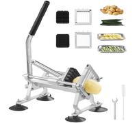 VEVOR Cortador de Verduras Comercial Hoja de 1/4"+3/8"+1/2" Cortadora de Tomate Manual de Acero Inoxidable Cortador de Frutas con Pies Antideslizantes para Cocinas, Restaurantes, Hamburgueserías
