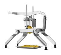 VEVOR Cortador de Verduras Comercial Hoja de 3/8"+3/16" Cortadora de verduras Manual de Acero Inoxidable Cortador de Tomate con Pies Antideslizantes para Cocinas, Restaurantes, Hamburgueserías, Bares