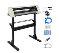 VEVOR Cortador de Vinilo 72 cm, Máquina de Cortador de Plotter de Vinilo con Ancho 630 mm, Plotter de Corte de Vinilo de 720 mm, para Cortar, Blanco Plotter de Corte de Vinilo