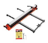 VEVOR Cortadora de Azulejos Manual 1200 mm, Capacidad de 50 kg, Corte Recto y Diagonal con Guía de Alineación, Riel de Aluminio, 2 Ruedas de Corte 8 y 22 mm para Baldosas Obras Pared Suelo Cerámica