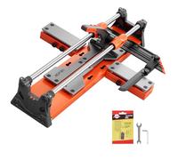 VEVOR Cortadora de Azulejos Manual 600 mm con Cabezal Deslizante Mejorado, Base con Resorte, Guía de Alineación, Corte Recto y Diagonal, Ruedas de Corte 8 y 22 mm para Baldosas Suelo Cerámica y Pared