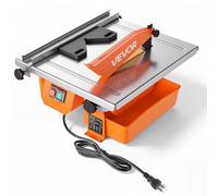 VEVOR Cortadora de Azulejos Sierra para Azulejos Hoja Acero 65Mn 180 mm | Máquina para Cortar Cerámica Mármol, Profundidad de Corte 20/30 mm, Bisel Ajustable 0°-45°, Velocidad 3000 RPM, Diseño Ligero