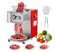 VEVOR Cortadora de Carne Comercial 850 W, Cortadora Eléctrica 250 kg/h, con Cuchilla de Acero Inoxidable de 3,5 mm para Carne Deshuesada y Verduras Blandas, para Cocina, Restaurante, Supermercado