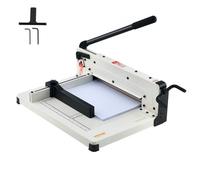 VEVOR Cortadora de Papel de Alta Resistencia Cortadora de Papel Industrial y Comercial de 304,8 mm para Papel A4, Capacidad para 400 Hojas Cortadora de Papel Apilado para Oficina, Escuela, Blanco