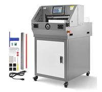 VEVOR Cortadora de Papel Eléctrica, Ancho de Corte 457 mm, Grosor de Corte 58 mm, con Función Infrarroja y Cuchilla de Repuesto, 1000 W, 680 x 850 x 1185 mm, para Imprentas, Colegios y Oficinas
