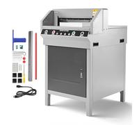 VEVOR Cortadora de Papel Eléctrica, de Alto Rendimiento y Eficiente, con Ancho de Corte 45 cm y Grosor de Corte 4 cm, Incluye Función Infrarroja, Cuchilla de Repuesto y 500 W, 650 x 770 x 1010 mm