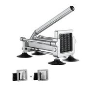 VEVOR Cortadora de Patatas Fritas Cortador de Papas con Hoja de Acero Inoxidable de 1/2", 3/8" Cortador de Papas Manual con Ventosas Ideal para Papas, Papas Fritas, Pepinos, Verduras, Zanahorias