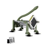 VEVOR Cortadora de Patatas Fritas Cortador de Papas con Hoja de Acero Inoxidable de 1/2" Cortador de Papas Manual con Ventosas Ideal para Papas, Papas Fritas, Pepinos, Verduras, Zanahorias, Verde