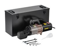 VEVOR Cortadora de Varillas de Refuerzo Hidráulica Eléctrica Portátil de 2000 W, hasta 5-28 mm en 4 Segundos, Acero de Alta Potencia con Accesorios Ricos en Aceite, Color Negro, 515 x 140 x 250 mm