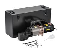 VEVOR Cortadora de Varillas de Refuerzo Hidráulica Eléctrica Portátil de 2000 W, hasta 5-28 mm en 4 Segundos, Acero de Alta Potencia con Accesorios Ricos en Aceite, Color Negro, 515 x 140 x 250 mm