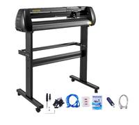 VEVOR Cortadora de Vinilo Máquina Cortadora de Vinilo Corte Máximo 780 mm Trazador de Vinilo con Alimentación de Papel de 870 mm con Soporte de Piso Máquina Cortadora de Trazador Velocidad Ajustable