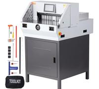 VEVOR Cortadora eléctrica Ancho de corte 482,6 mm Espesor 80 mm Cortador de papel automático Cortador de papel de 800 hojas con pantalla táctil de 7" y características de seguridad para imprenta