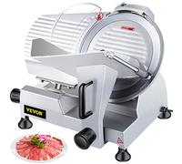 VEVOR Cortadora Eléctrica Comercial 320 W Cortadora de Jamón Hoja de 300 mm 350-400 rpm Cortadora de Embutidos en Acero Inoxidable y Aluminio para Cortar Carne Queso Verduras Fruta