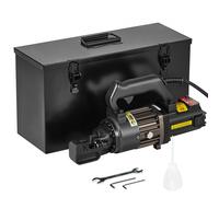 VEVOR Cortadora de Varillas de Refuerzo Hidráulica Eléctrica Portátil de 1000 W, hasta 4-16 mm en 2 Segundos, Acero de Alta Potencia con Accesorios Ricos en Aceite, Negro, 380 x 110 x 205 mm