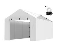 VEVOR Cubierta de Repuesto para Toldo de Cochera 600x300x200 cm Refugio para Tienda de Campaña de Garaje Resistente al Agua con Protección UV Fácil Instalación con Cuerdas Elásticas Marco NO Incluido