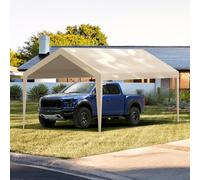 VEVOR Cubierta de Repuesto para Toldo de Cochera de 610 x 304 x 850 cm, Refugio para Tienda de Campaña Superior de Garaje, Resistente al Agua y con Protección UV, Fácil Instalación, Marco NO Incluido