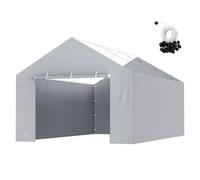 VEVOR Cubierta de Repuesto para Toldo de Cochera, Pared Lateral de 6100 x 3640 x 950 mm, Refugio para Tienda de Campaña de Garaje Resistente al Agua y con Protección UV con Cuerdas, Marco NO Incluido