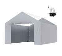 VEVOR Cubierta de Repuesto para Toldo de Cochera, Pared Lateral de 6100 x 3640 x 950 mm, Refugio para Tienda de Campaña de Garaje Resistente al Agua y con Protección UV con Cuerdas, Marco NO Incluido
