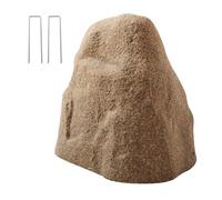 VEVOR Cubierta de Roca Artificial para Jardín, Aspecto Realista, Piedra Hueca Falsa para Ocultar Bomba de Pozo, Paisajismo Exterior, Color Marrón Arena, de Tamaño Pequeño, 225 x 290 x 285 mm