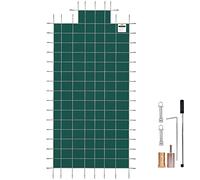 VEVOR Cubierta de Seguridad para Piscina Tamaño de Cubierta 6,7x12,8 m Cobertor para Piscina Rectangular Tamaño de Piscina 6,1 x 12,2 m Lona de Piscina para Piscinas Enterradas de Hogar Jardín Hotel