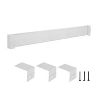VEVOR Cubierta Frontal Estándar de Radiadores Eléctricos a Zócalo, Serie Premium, 1832 x 81 x 193 mm, Cubierta de Repuesto de Acero Resistente, Dormitorio, Blanco, Agujero Completamente Abierto