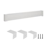 VEVOR Cubierta Frontal Estándar de Radiadores Eléctricos para Zócalo, Serie Básica, 1831 x 80 x 193 mm, Cubierta de Repuesto de Acero Resistente, para Dormitorio, Agujero Medio Abierto, Blanco