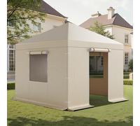 VEVOR Cubierta para Cenador de Invierno, 3,07 x 3,07 m, Cubierta de Cenador Resistente a la Intemperie con Paredes Laterales y Ventanas de Malla, Material de Polietileno, No Incluye Cenadores