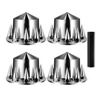 VEVOR Cubiertas para Eje Trasero con Púas para Semirremolque, para Tuercas de Orejetas Resistentes a la Oxidación con Revestimiento de ABS, Ajuste Universal, Herramienta de Instalación, Φ354 x 233 mm