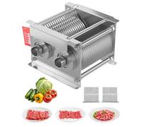 VEVOR Cuchilla de 5 mm para Máquina Cortadora de Carne, Un Juego de Cuchillas para Máquina Cortadora SJY-DQ90, Acero Inoxidable, para Carne Deshuesada y Verduras Blandas, 162 x 172 x 125,5 mm