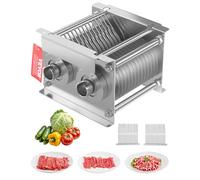 VEVOR Cuchilla para Máquina Cortadora de Carne 7 mm, Un Juego de Cuchillas a Máquina Cortadora de Carne SJY-DQ90, Acero Inoxidable, para Cortadora de Carne Deshuesada y Verduras, 162 x 172 x 125,5 mm