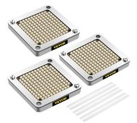 VEVOR Cuchilla picadora de repuesto 1/4" 3 piezas de cuchilla para freír francesa con 6 cuchillos adicionales piezas de acero inoxidable y bloque de empuje para cortar patatas, zanahorias, pepinos