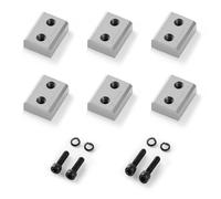 VEVOR Cuchillas Cortadoras de Varillas de Refuerzo, 32 mm, Diámetro n.° 10, Doble Cara, Acero Cr12MoV de Alta Dureza, Versátil, con Tornillos y Arandelas de Resorte. 40 x 30 x 15 mm, 6 uds, Plata