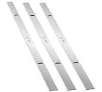 VEVOR Cuchillas para Cepilladora Eléctrica 3 Pcs Acero de Alta Velocidad Borde Único Cuchillas de Cepilladora para Carpintería Ángulo de Bisel 45° Cuchillos HSS para Planes para Cepilladora HRC55-60