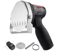 VEVOR Cuchillo Kebab Eléctrico Inalámbrico 80 W, Cortadora de Carne Shawarma Kebab Turca Comercial de Acero Inoxidable, con 2 Cuchillas de 100 mm, Espesor Ajustable 0-8 mm, para Restaurantes, Bares