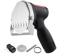 VEVOR Cuchillo Kebab Eléctrico Inalámbrico 80 W, Cortadora de Carne Shawarma Kebab Turca Comercial de Acero Inoxidable, con 2 Cuchillas de 100 mm, Espesor Ajustable 0-8 mm, para Restaurantes, Bares