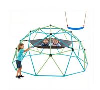 VEVOR Cúpula de Escalada 305 cm Juego de Cúpula Geométrica con Columpio y Hamaca Capacidad de Carga de 453 kg para Niños de 3 a 10 Años Juego de Domo de Escalada para Jardín, Parque, Exterior