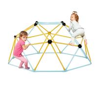 VEVOR Cúpula de Escalada, Centro de Juegos Escalador de Cúpula Geométrica para Niños de 3 a 9 Años, con Agarre de Escalada, Equipo de Juego para Exteriores e Interiores para Niños 183 x 183 x 90 cm